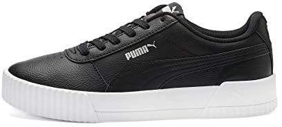 PUMA Women Carina L Sneakers, Puma Black-Puma White-Puma Silver, 8 UK