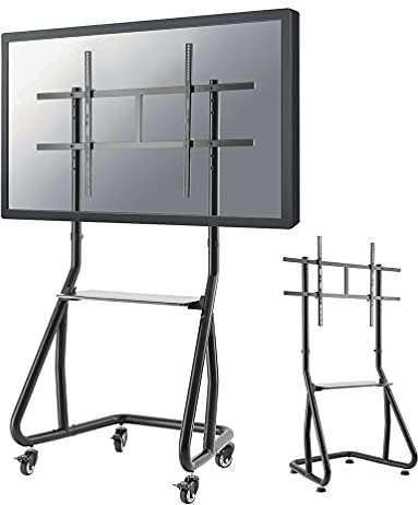 Neomounts Newstar NS-M3800BLACK Mobile Flat Screen Floor Stand Trolley Height: 152-169 cm (Trolley Height: 152-169 cm Black 60-105 inches)