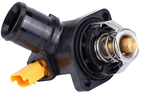 Suuonee Thermostat mit Gehäuse, Motorkühlmittelthermostat mit Gehäuse für 206 207 1007 1336Z2