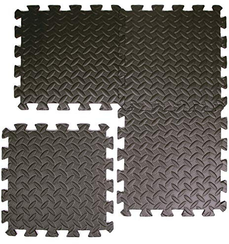 GYMMY Mehrzweck-Teppich aus EVA, Schutz für Böden und Sportgeräte, Olivo.Shop (4, 60 x 60)