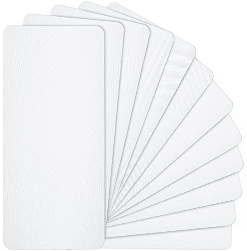 12 Blätter Aufbügeln Reparatur Stoff 4,92 x 11 Zoll Aufbügeln Kleidung Patches für Reparatur Fix Couch Hosen Taschen Löcher Knie Ellbogen (Weiß)