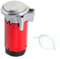 YIYIDA Horn Air Pump 24V Horn Luftpumpe Motor Horn Compressor AutoHupen Kompressor KfzKompressor Verchromter roter Lufthorn Kompressor Luftkompressor Hupenmotor Kompressor für 24V Lufthorn LKW ecc