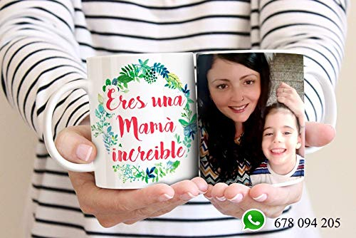 Taza regalo día de la madre personalizadas con tu foto favorita