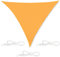Relaxdays Tela Triangolare, Misure 6x6x6 m, Impermeabile, Anti UV, Corde di Supporto, Terrazza Giardino, Misure, Giallo