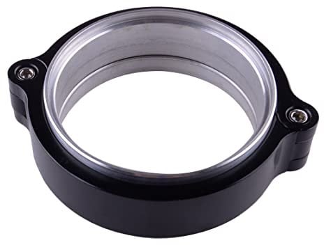 beler 4 Aluminum Alloy V Band Clamp Flange O Ring Gasket for Exhaust Downpipe Intake Intercooler Pipe
