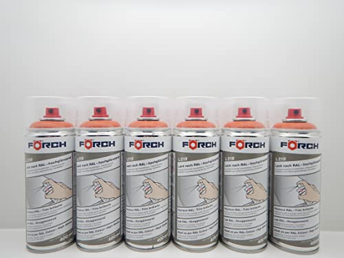 Förch ROTORANGE ORANGE RAL 2001 LACK LACKSPRAY SPRAY SPRAYDOSE 400ML (6)