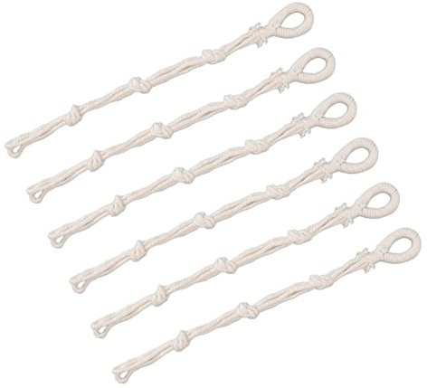 Haofy 6 Pièces macramé Plante Cintre Coton Corde Suspendu Porte-Plante pour Intérieur Extérieur Suspendu Porte-Plante
