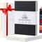 Beechmore Books A4 Sketchbook – 8.5x11 Premium Vegan Leather Bound Large Sketch Book Hardcover With 156 Thick 160gsm Perforated Ivory Pages, Blank Sketch Pad, Gift Boxed, Back Pocket, Ribbon Bookmark