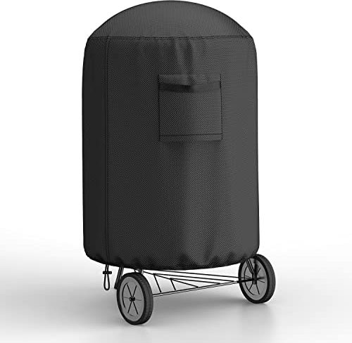Armorget Funda para Barbacoa Redonda Impermeable (Ø71x68cm) de Oxford 600D con Ventilación, a Prueba de Viento, Funda Pequeña para Barbacoa Anti-UV, Cubiertas para Parrilla de Bola