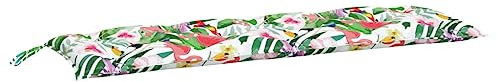 vidaXL Gartenbankauflage, Bankauflage Sitzkissen Outdoor, Polsterauflage Auflage für Gartenbank, Bankpolster Bankkissen, Mehrfarbig 150x50x7cm Oxford-Gewebe