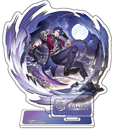 Sonsoke Game Figure Stand Bilayer Figure Acrylic Peripheral Ornaments Collections Cosplay (Sampo)