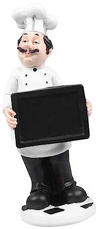 HOMSFOU 1stk Sammlerfigur Kochmodell Americana- Koch Küche Und Zubehör Desktop- Kochdekorationen Aus Harz Italienische Kochfiguren Chef-Modell Marionette Schreibtisch 3D
