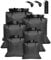 MOXTOYU Dry Bags Waterproof Set 6 Pack, Lightweight Large Capacity Dry Bags Waterproof Set in 8L 5L 3.5L 3L 2.5L 1.5L Organizer Storage Bags for Camping Outdoor Hiking Fishing Cycling Dry Sack(Black)