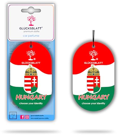 GLÜCKSBLATT premium Autoduft Autoparfüm Duftbaum Flagge UNGARN