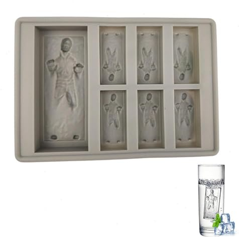 Moule à glace en silicone Starwars, en silicone de qualité supérieure, sans BPA, de thème Han, adapté AUs four, plateAUs à glace de qualité alimentaire, idéal pour la fabrication