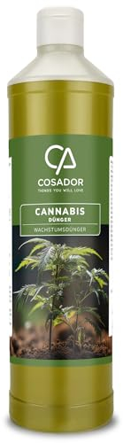 Cosador Hanf & Cannabis Wachstumsdünger – 0,75L Konzentrat für kraftvolles Pflanzenwachstum, Ideal für Cannabis-Erde Indoor & Outdoor, NPK-Balance 7-3-5, Reicht für ca. 150L Wasser