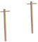 OSALADI Lot de 2 clés de porte d'ascenseur - Clé universelle utilitaire multifonction - Clé de levage pour chambre d'inspection - Clés de levage de serrure de porte - Clé triangulaire en fer galvanisé