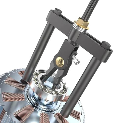 2 Jaw Gear Puller, Multipurpose Bearing Extractor Bearing Remover, Compact Hand Remover Tool Gimbal Bearing Puller for Mechanics
