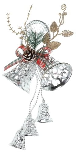 GARVALON Christmas Bell Pendant Decorative Ornament Sturdy Xmas Hanging Bell for Tree Decoration Lightweight and Stylish Holiday Decor for Parties and Festive Celebrations