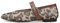 MICIFA Leopard Mesh Ballet Flats for Women Round Toe Mary Jane Buckle Flats Fall Comfortable Casual Dress Shoes, Leopard, 5.5 UK