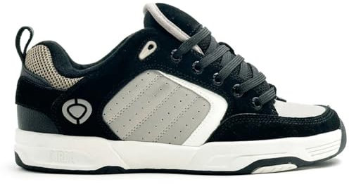 Circa C1RCA Schuhe CX 201 R Schuhe Skateboard Shoes PRO Original, Schwarz Weiß Grau, 43 EU