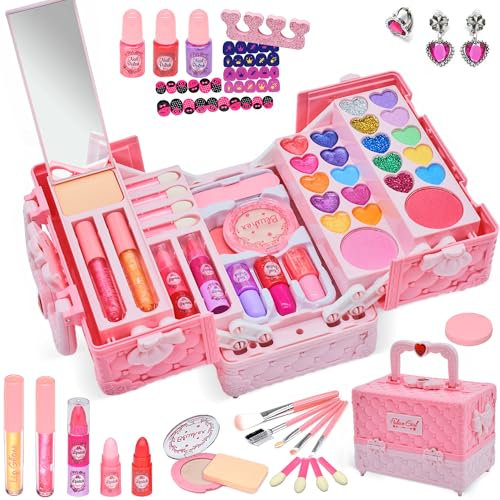 Set M채dchen Set Schminkkoffer M채dchen Spielzeug,Kinder Schminkset M채dchen,Halloween Weihnachts Geburtstags Geschenke f체r M채dchen 4 -12Jahre
