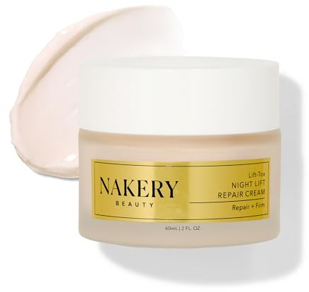 Nakery Lift-Tox Night Cream for Women, Anti-Wrinkle Face Cream for the Night for a Firmer and Smoother Complexion, Moisturising Night Cream for Women with Rough Skin, Nutri Face Cream