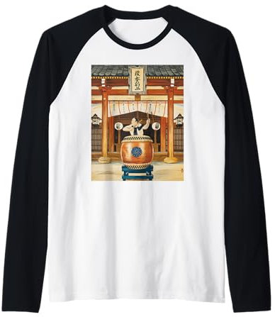 Taiko Drumming Musikinstrument Japanische Kultur Japan Drum Raglan