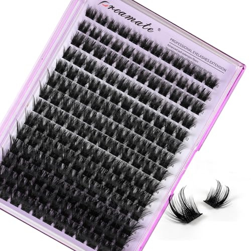Proamate Cluster Lashes Individual Lashes DIY Eyelash Soft Natural Easy Fan Lash Individual False Lashes for Personal Use at Home (V01)