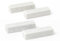 FORME STUDIO Set 4 Poggia Posate in Marmo Bianco di Carrara – Supporto Elegante per Posate e Bacchette – Accessorio Artigianale da Tavola Made in Italy