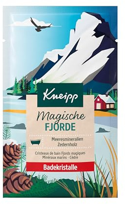 Kneipp Badekristalle Magische Fjorde - Badezusatz mit wertvollen Meeresmineralien und ätherischem Zedernholzöl - vegan - 60g