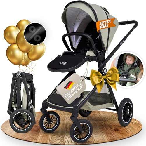 Buggy [schnell faltbar für Reise & Alltag] leichter Kinderwagen bis ca. 2 Jahre | Klein Zusammenklappbar | Reisebuggy für unterwegs, kompakt für Auto & Urlaub | Kinderwagen | Baby Stroller - AMOR BABY