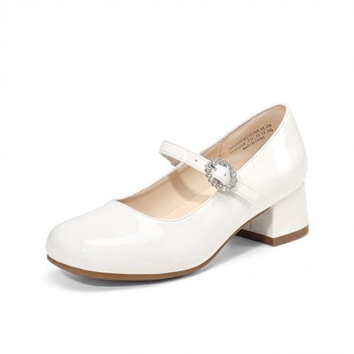DREAM PAIRS Chaussures Fille Mary Jane Carré Petit | Confortables Soutien de Voûte Chaussures Habillées Soirée Mariage Princesse