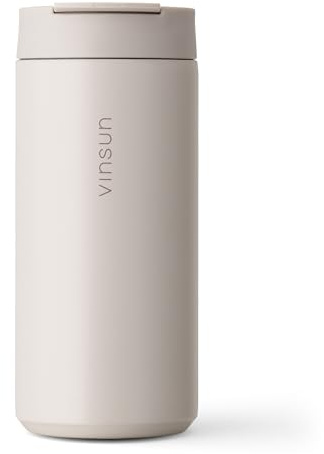 VINSUN Travel Mug to Go 350ml with Lid - Stainless Steel, Leak-Proof