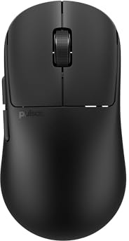 Pulsar Gaming Gears X2N Crazylight Gaming-Maus kabello, Mittel, Jet Schwarz | Ultraleicht 1.38 oz (39g), Symmetrisch, Narrow Side, Mittelhoher Heckbuckel, Relaxed Claw/Claw Grip, XS-1, 32K DPI, 8K