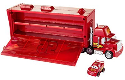 Mattel Disney Cars FLG70 Disney Cars Mack Transporter (inkl. 1 Mini Racer Lightning McQueen), Mehrfarbig