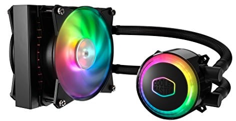 Cooler Master MasterLiquid ML120R RGB CPU Liquid Cooler - ARGB Lighting Sync, Premium Pump Design and Dual Push-Pull MF120R ARGB Fans