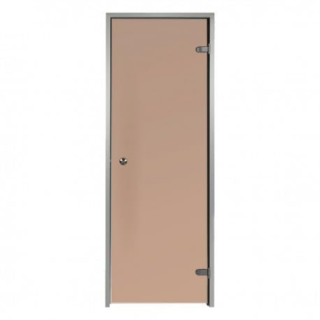 Desineo Porta per Hammam Bronzo 60 x 190 cm con Telaio in Alluminio