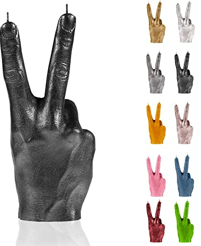 Candellana Hand PEACE Bougie - Figurine de main - Déco cool - Déco gothique - Bougie déco grunge - Déco heavy metal - Décoration de chambre grunge - Gadgets de bureau - Bougie déco - Bougie marrante