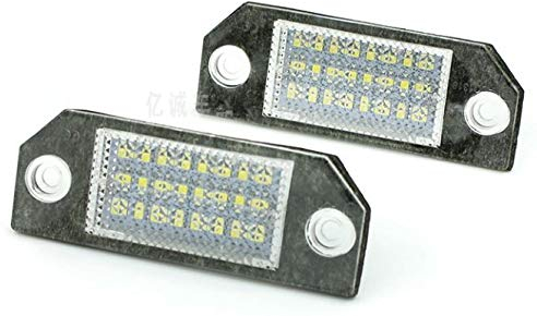 FEILIDAPARTS 2 Pcs Led Kennzeichenbeleuchtung kompatibel mit FORD Mondeo Iii Mk3 2000-2007 FORD C-Max Focus 2003-2011