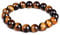 Mayting 10 mm Natürliches Tigerauge-Armband, Elastische Yoga-Edelsteine, für Männer und Frauen, Stretch-Armband, Geschenk für ihn, Freund, Ehemann, Vater