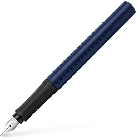 Faber-Castell 140804 - Füller Grip 2011, Feder M, klassik blau, 1 Stück