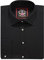 Men's Plain Dress Shirts,Long Sleeve,Double French Cuff with Cufflinks Included,Regular Fit, 14 Colours, Business Wedding Work Shirt by Janeo British Apparel. Black, 19 inches