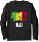 Mali Flag Jersey Malian Soccer Team Malian Langarmshirt
