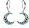 VONALA Mond Hängend Ohrringe Sterling Silber, Keltisch Ohrringe Abalone Schmuck Geschenke für Damen und Mädchen