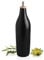 Sweejar Home Flacon distributeur d'huile d'olive en céramique opaque, protège l'huile pour réduire l'oxydation, convient pour le stockage d'huile, de vinaigre et d'autres liquides, 480 ml(Noir)