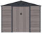 Vente-unique - Abri de Jardin métal en Acier galvanisé Effet Bois Gris 8,94 m² - ADELMO