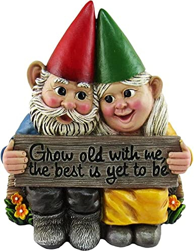 UZOURI Gartenskulptur Gartendekoration Harzstatue Alter Mann mit weißem Bart Weihnachtsdekoration Outdoor Jardineria Decoracion