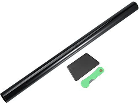 X AUTOHAUX Scheibentönungsfolie Auto Tönungsfolie Schwarz 35% Sonnenschutz Fensterfolie 75 x 600cm