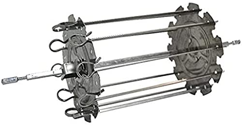 Brochettes de Kebab en Acier Inoxydable, brochettes de Barbecue, rôtissoire de Four, brochettes de Viande (25cm).-212 mm